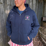 Less Doing More Being Zip Hoodie