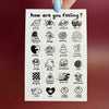 Feelings Chart Postcard