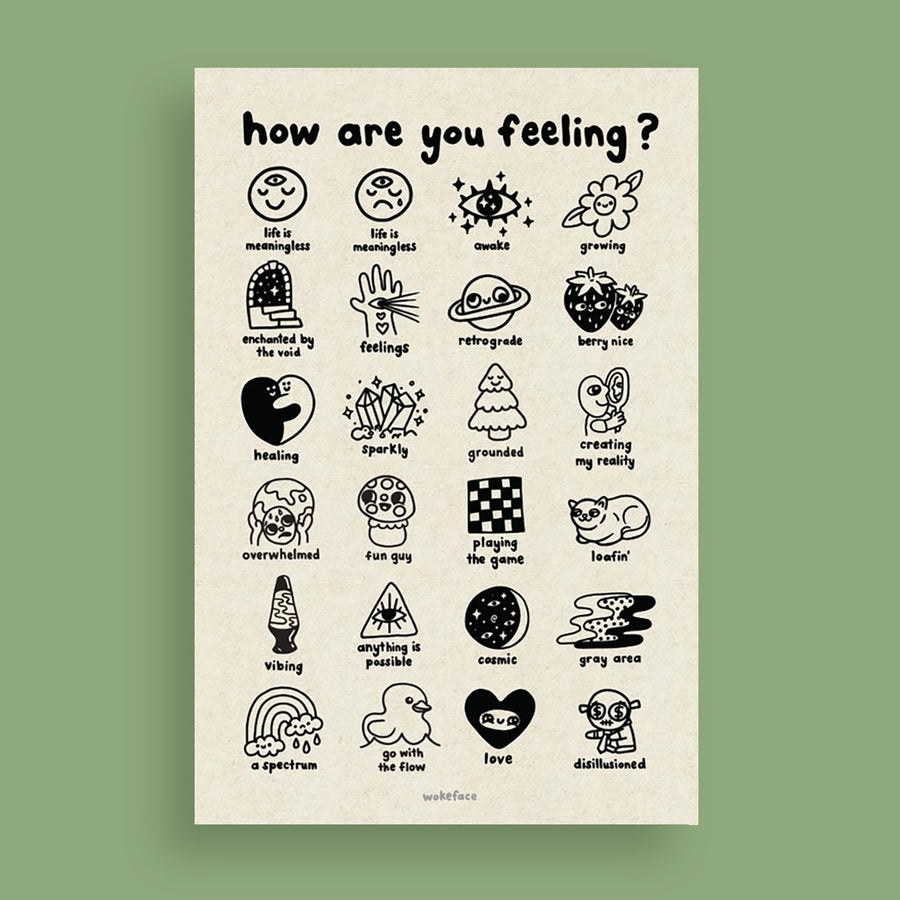 Feelings Chart Postcard