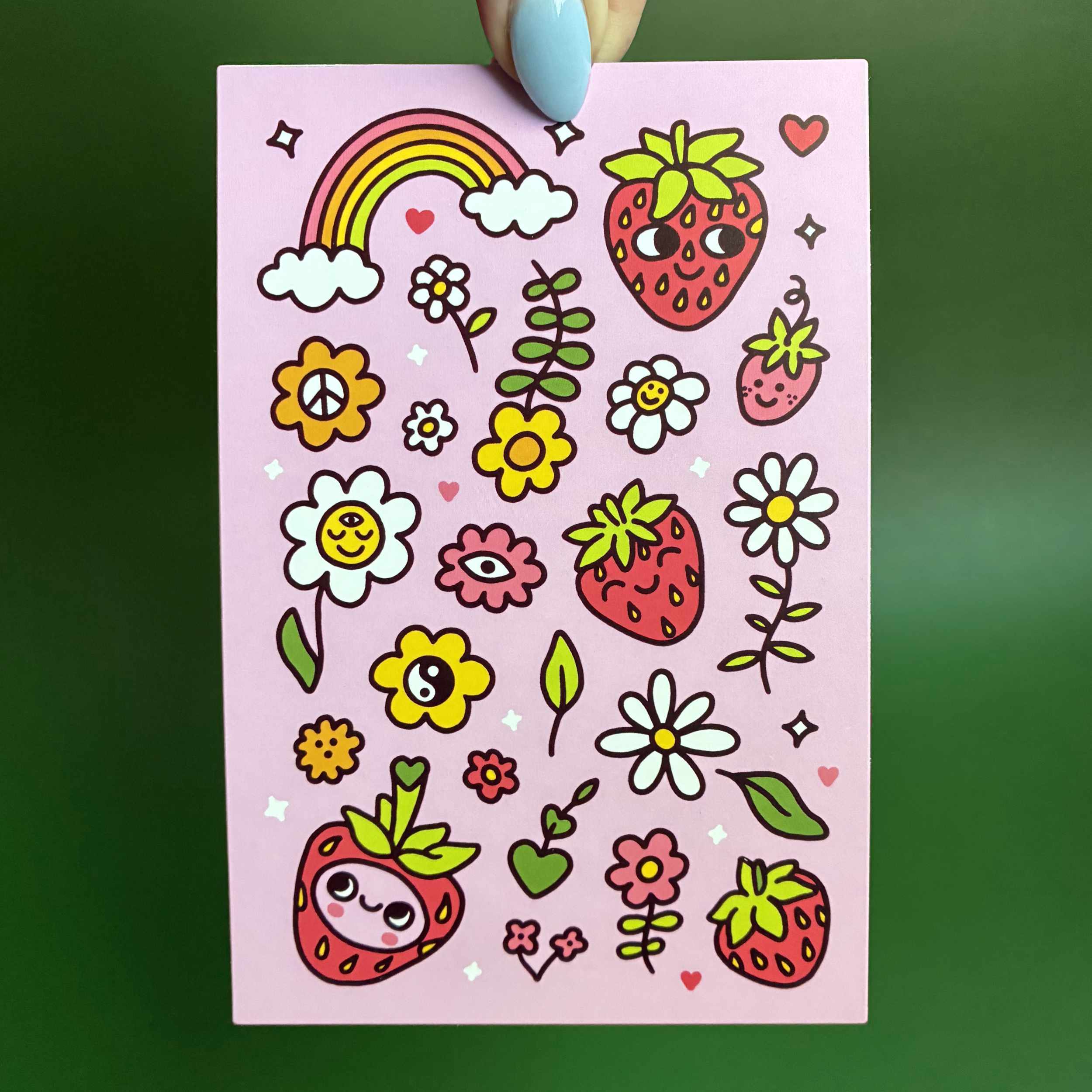 Strawbebby Postcard