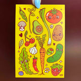 Vegetables Postcard