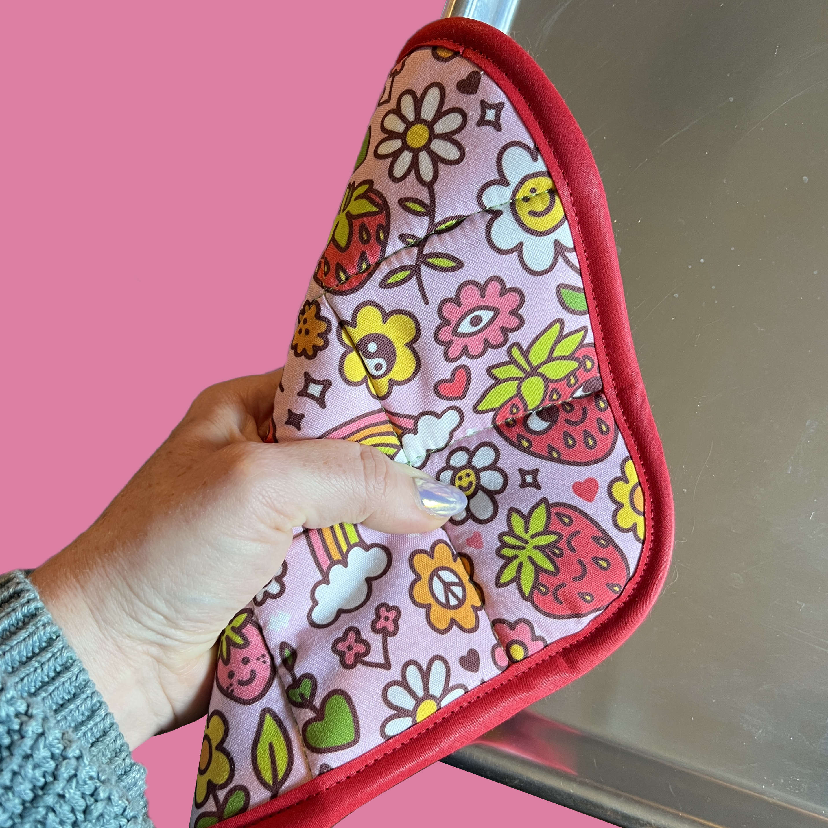 Strawbebby Potholder