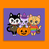 Halloween Cats Print
