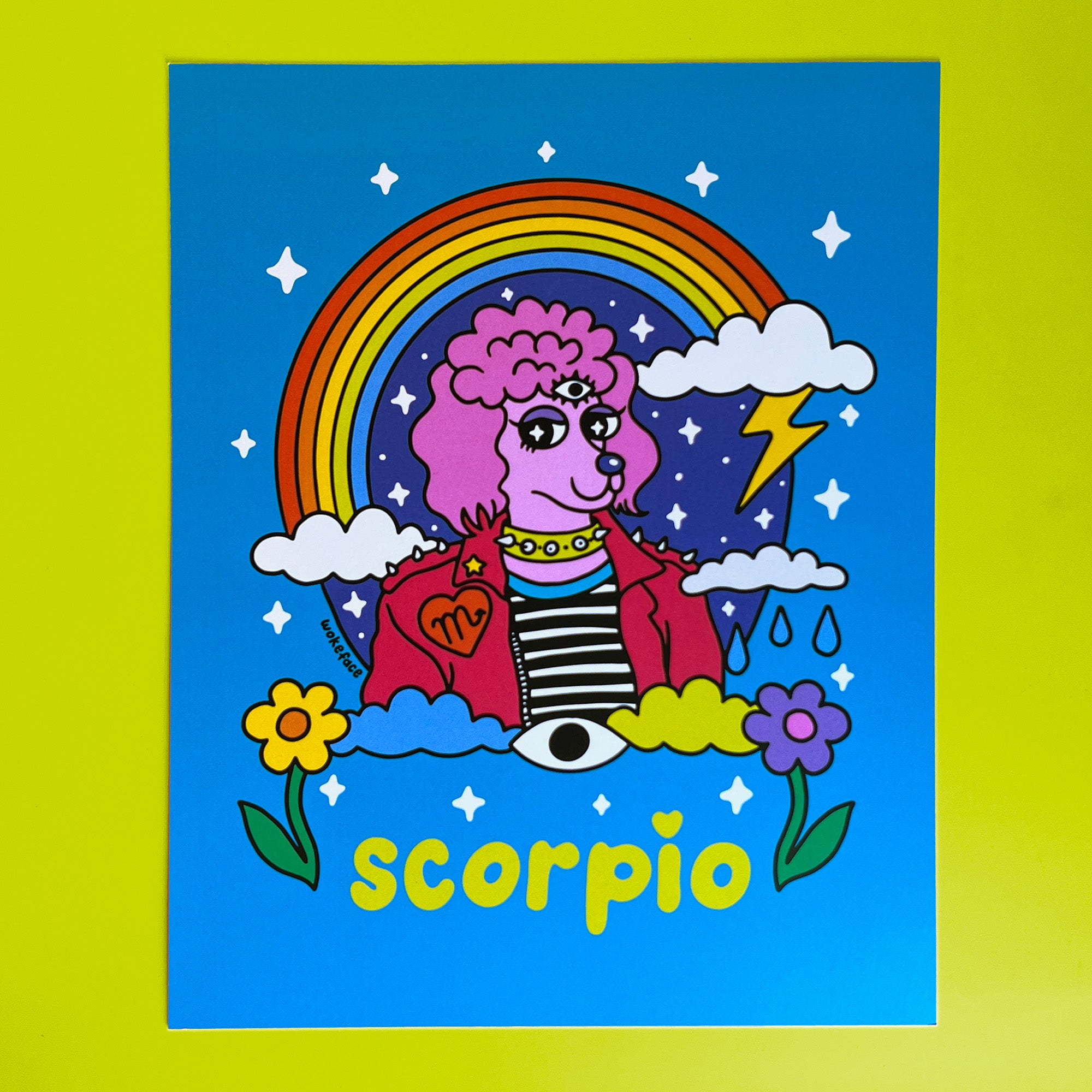 Grabado del zodiaco Escorpio
