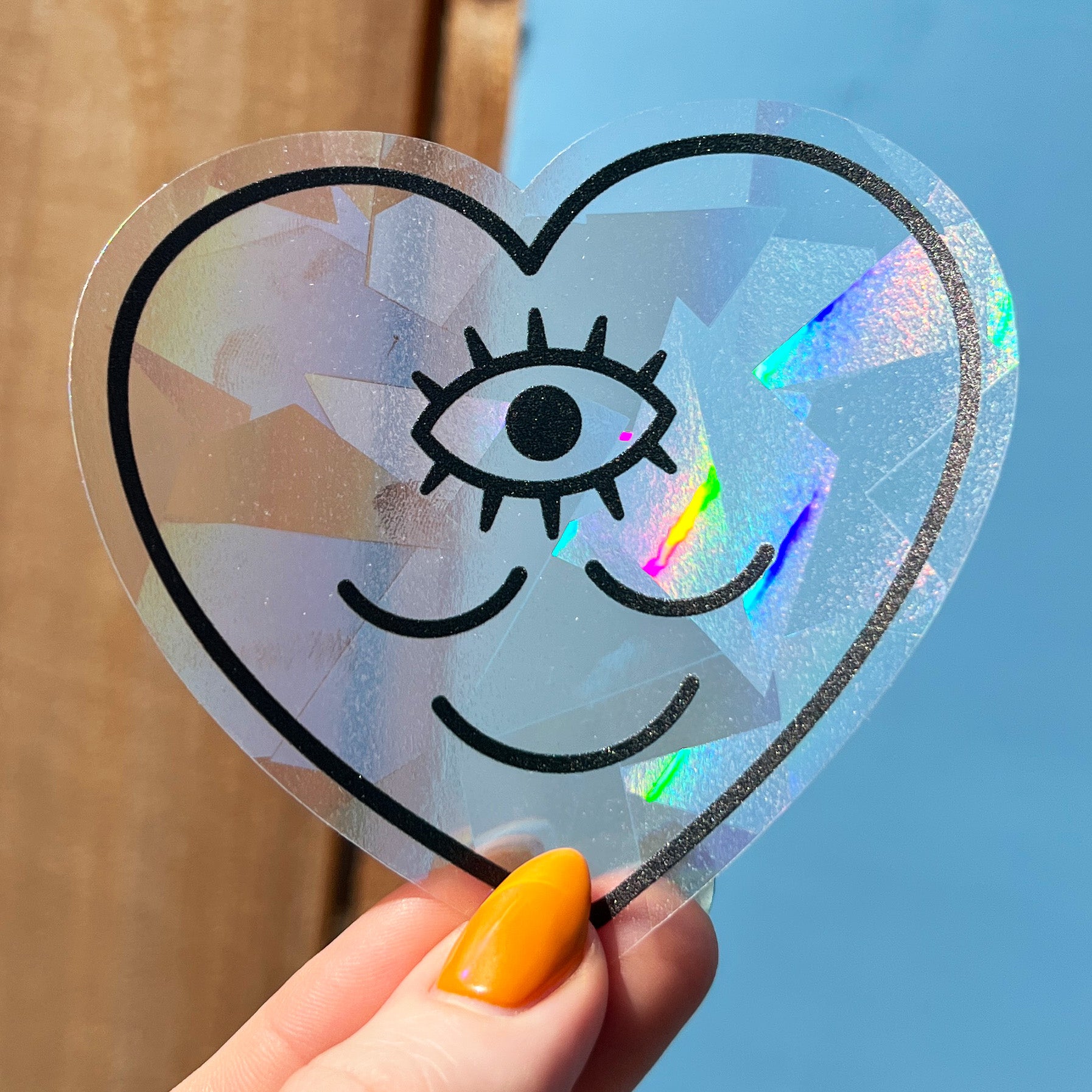 Wokeface Creador de arcoíris de corazón