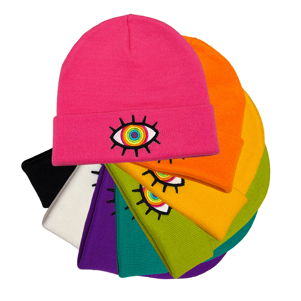 Rainbow Eye Beanie