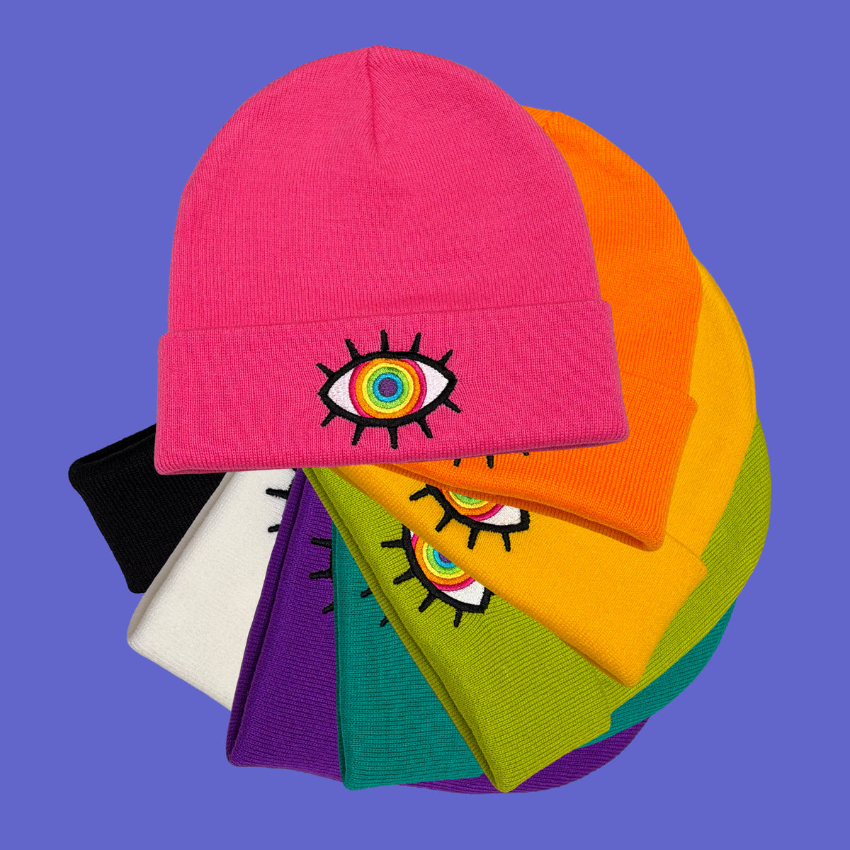 Gorro Ojo Arcoíris