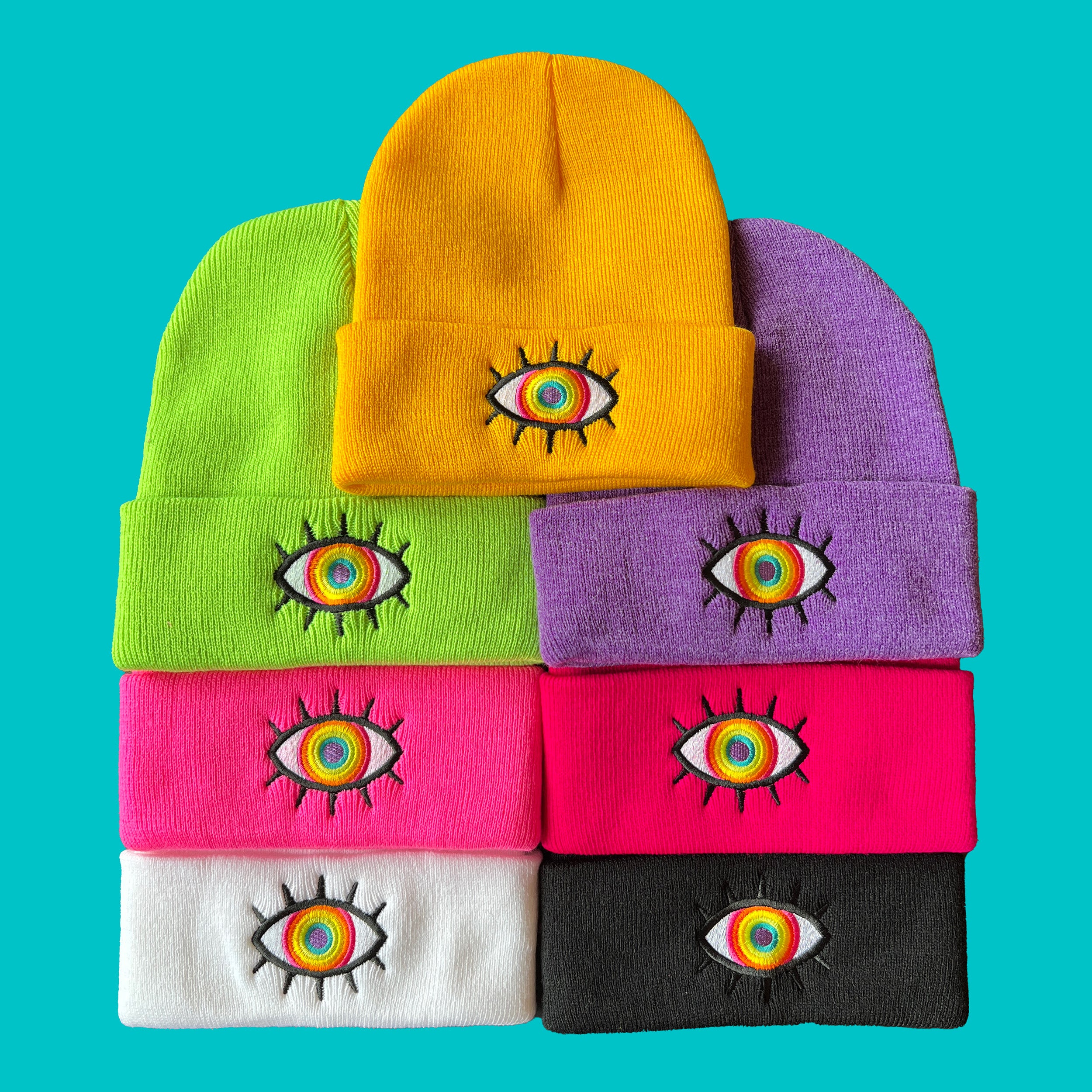 Gorro Ojo Arcoíris