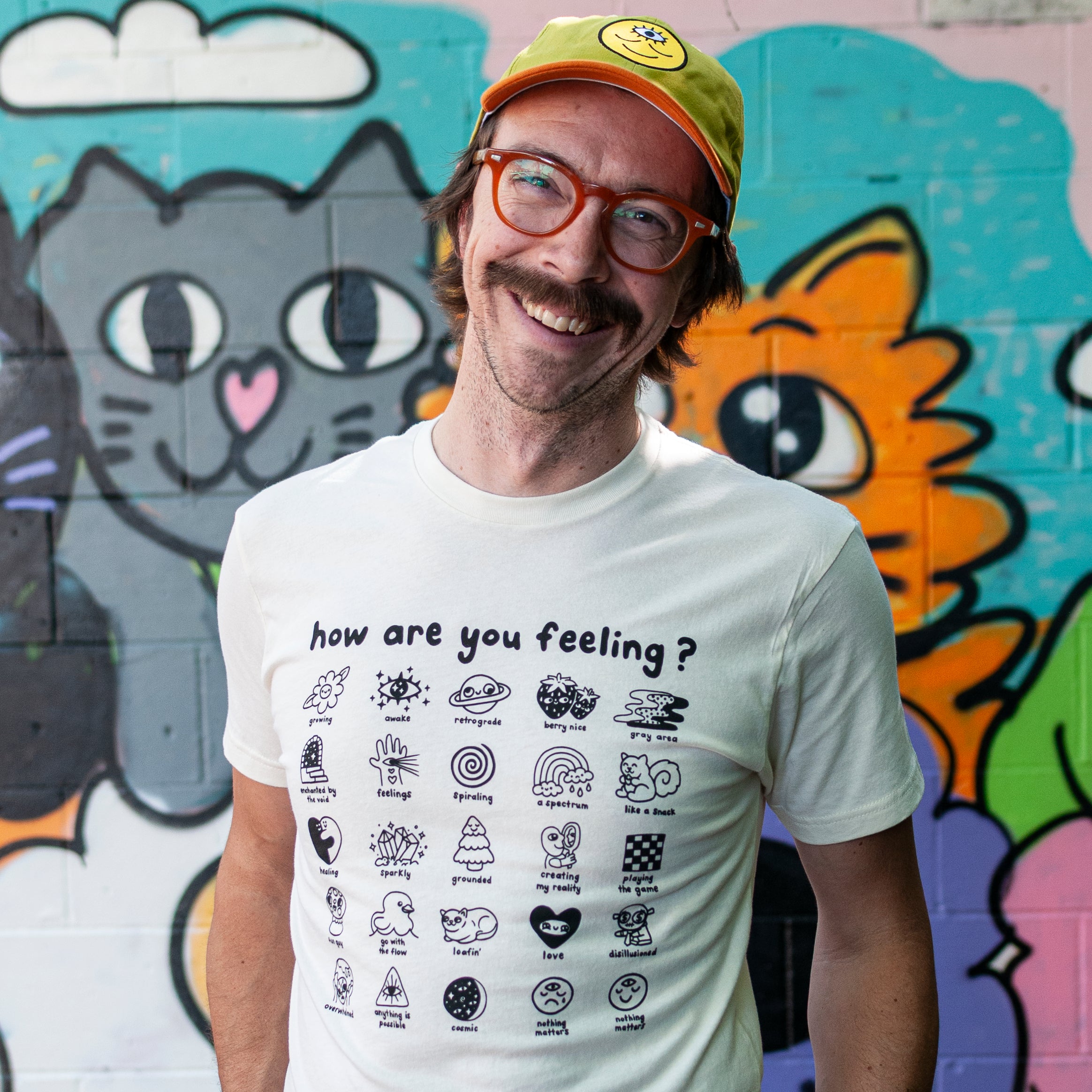 Feelings Chart T-Shirt - Cream