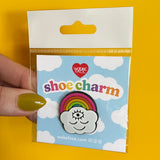 Rainbow Cloud Shoe Charm