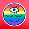 Pride Flag Rainbow Wokeface Sticker
