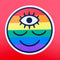 Pride Flag Rainbow Wokeface Sticker
