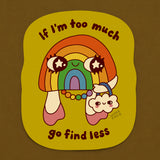 Go Find Less Sticker