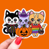 Halloween Cats Sticker