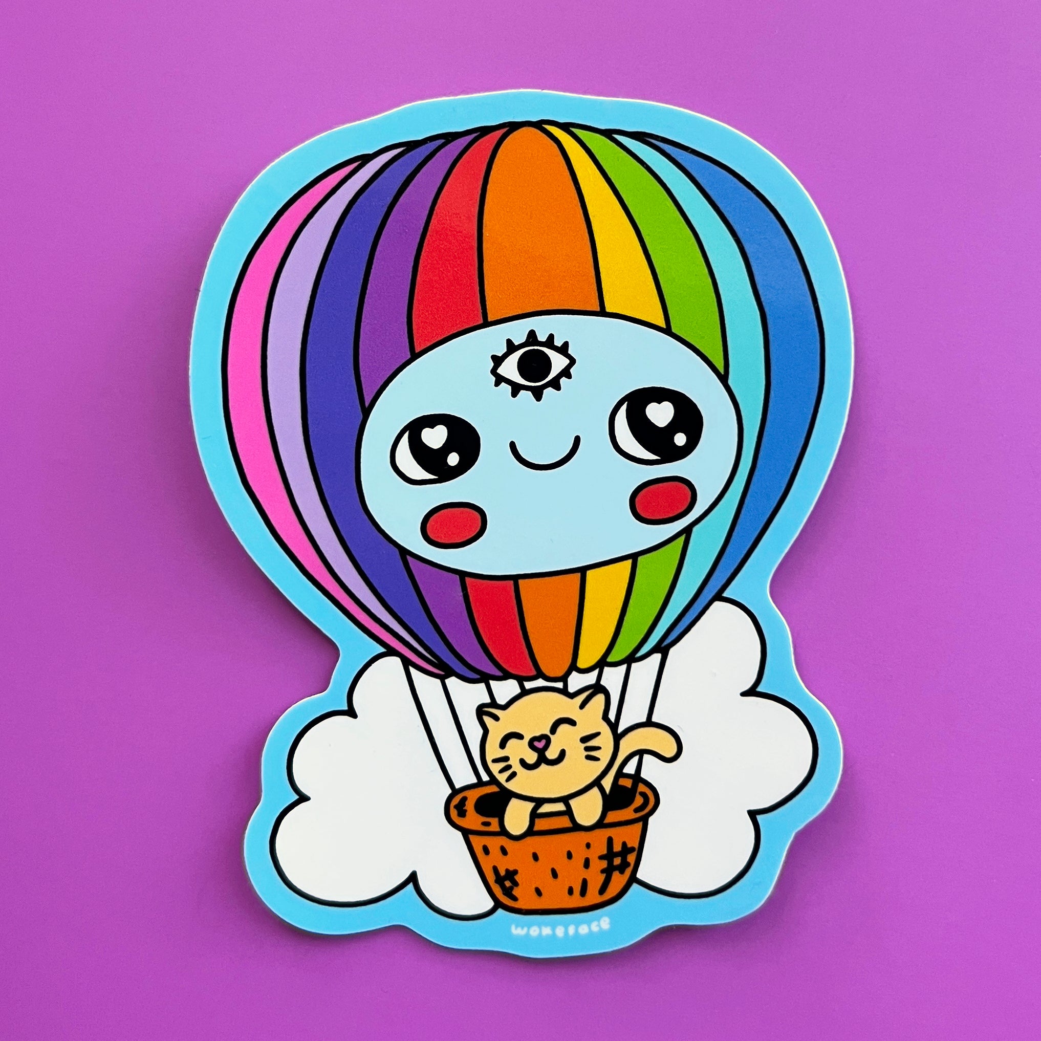 Hot Air Balloon Sticker