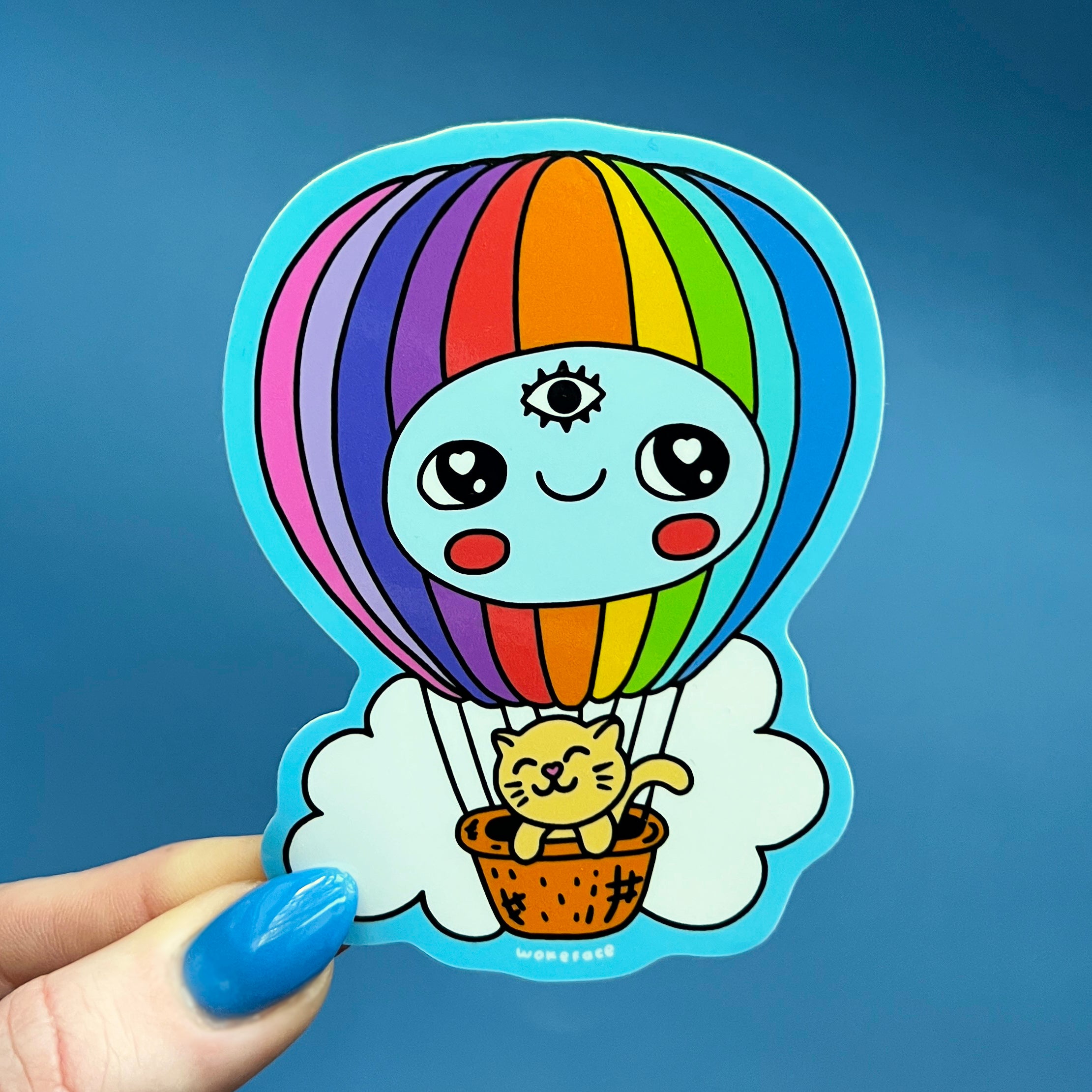 Hot Air Balloon Sticker