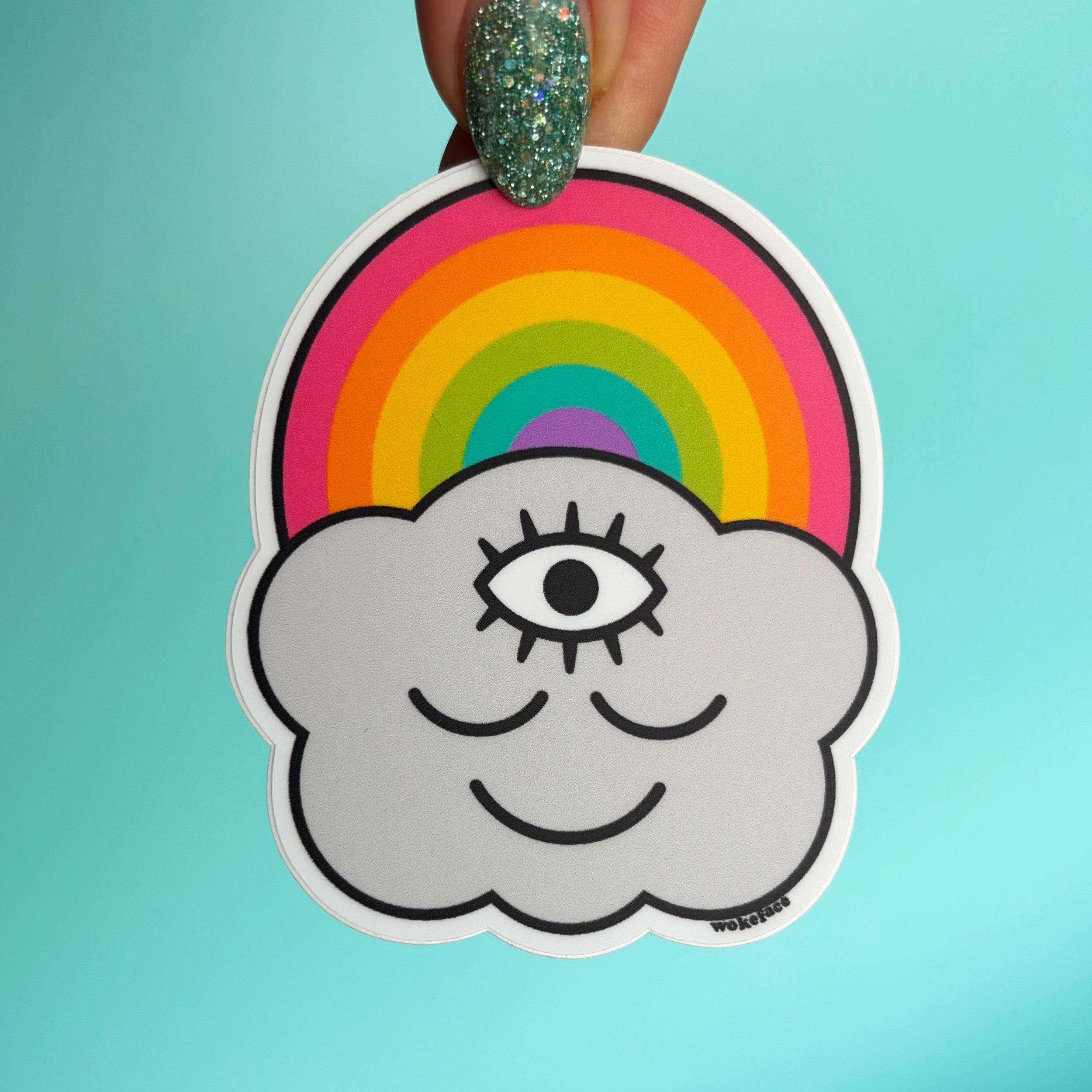 Pegatina Nube Arcoíris