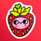Strawbebby Sticker