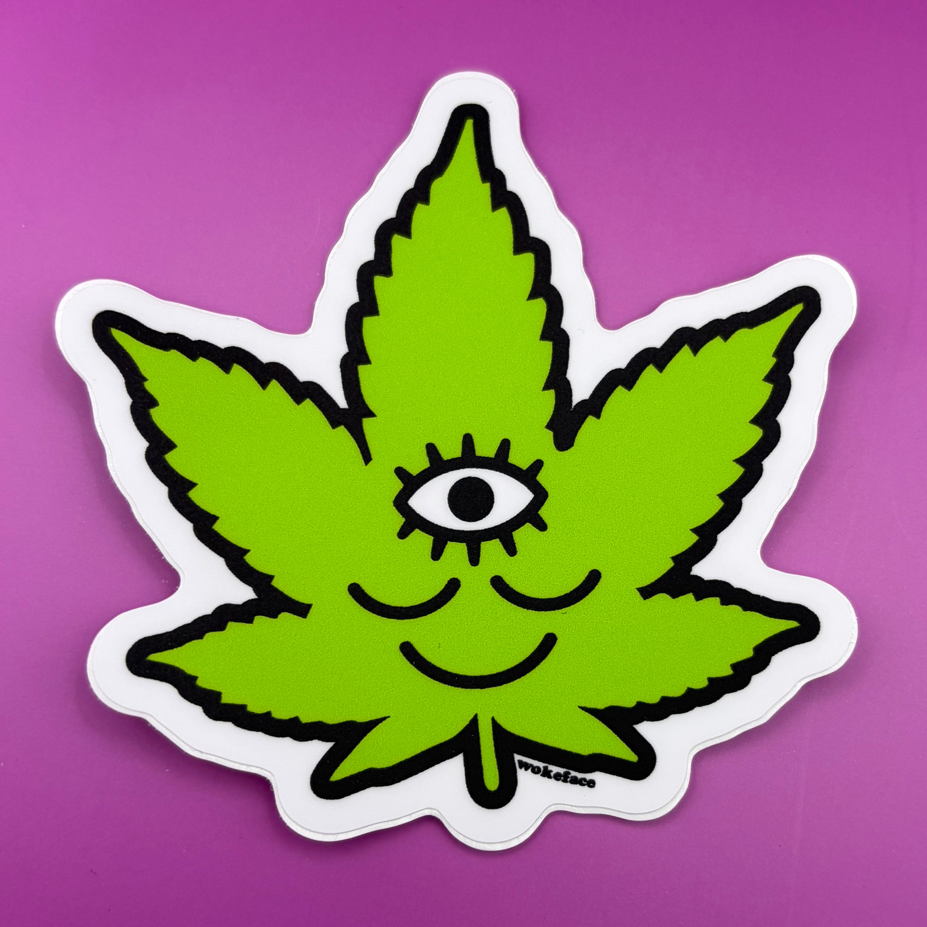 Tokeface Cannabis Sticker