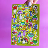 Hoja de pegatinas Funguys