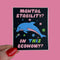 Mental Stability Dolphin Sticker