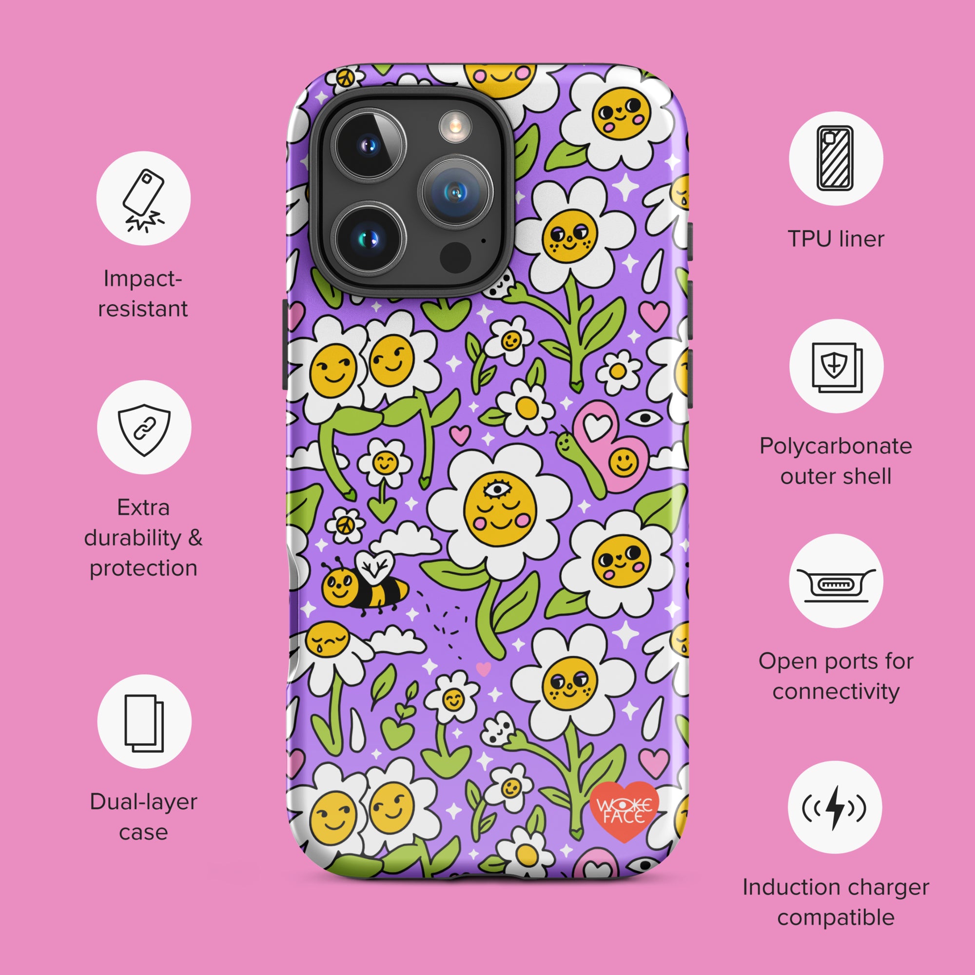 Funda para iPhone Cosmic Daisies