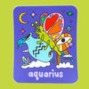 Pegatina del Zodiaco Acuario