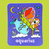 Pegatina del Zodiaco Acuario