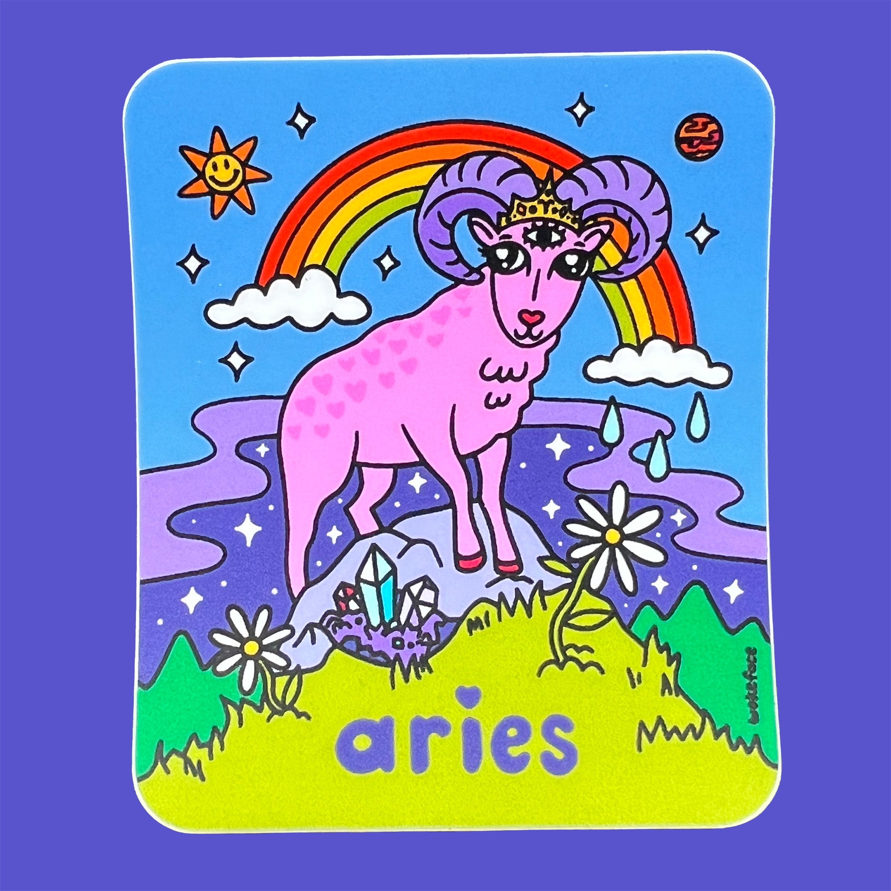 Calcomanía zodiacal de Aries