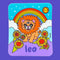 Pegatina del Zodíaco Leo