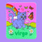 Pegatina del zodiaco de Virgo