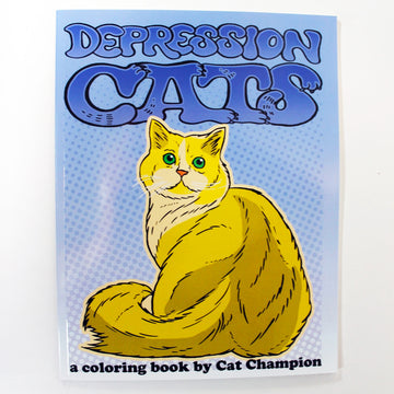 Depression Cats Coloring Book