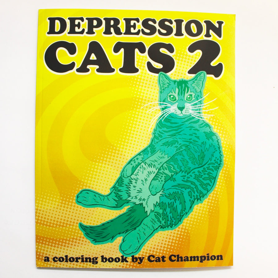 Depression Cats 2 Coloring Book