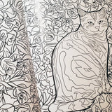 Cats & Plants Coloring Book