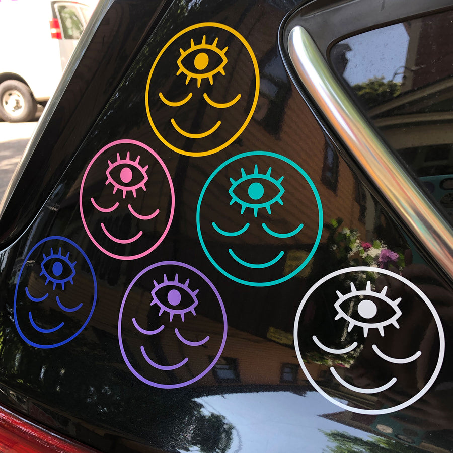 Wokeface Decal