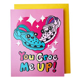 ¡Me haces reír a cocodriladas! Tarjeta de felicitación
