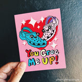 ¡Me haces reír a cocodriladas! Tarjeta de felicitación