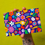 Postal de Amigos Florales