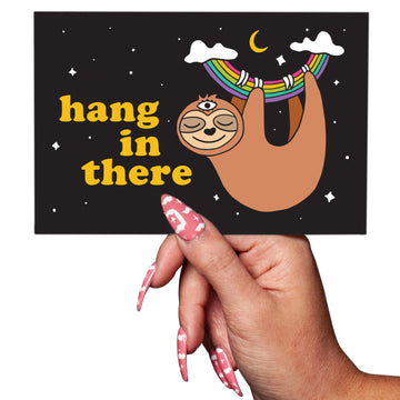 Sloth Hang in There Postcard