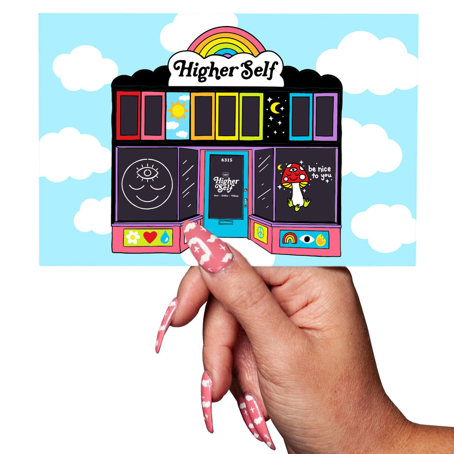 Higher Self Storefront Postcard
