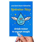 Tarjeta postal: Hada de la Hidratación - Bebe Agua