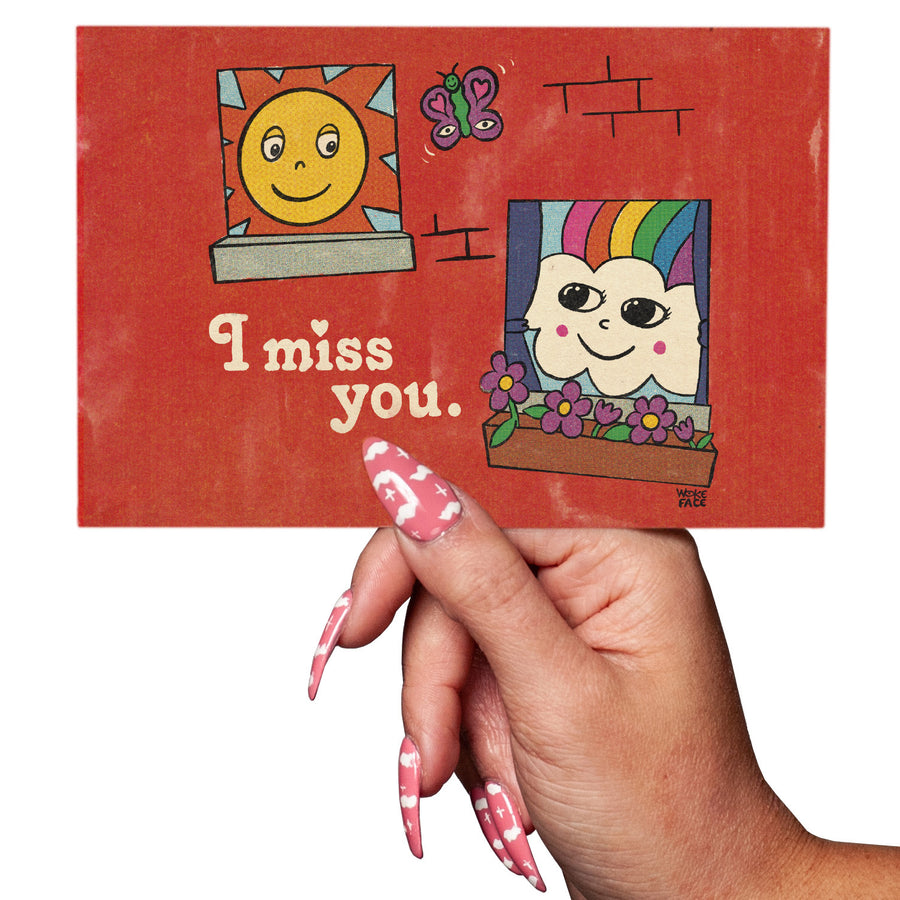 I Miss You Postcard
