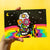 Rainbow Skull Postcard