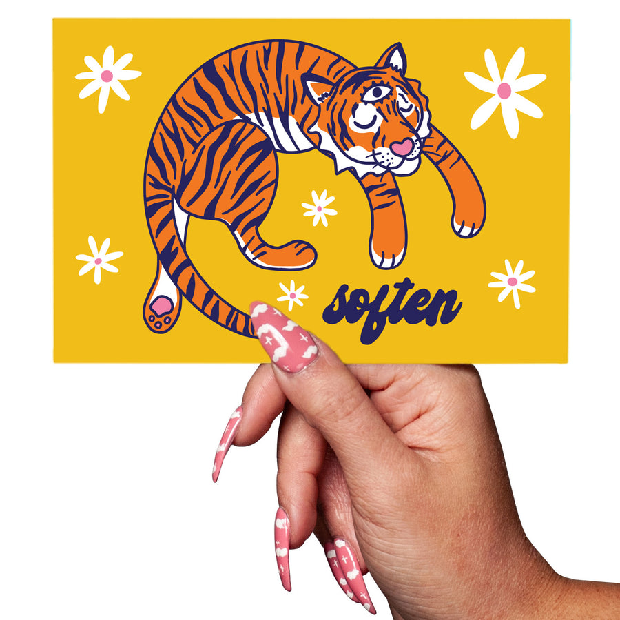 Tiger Soften Postcard