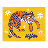 Estampado suave de tigre