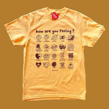 Feelings Chart T-Shirt - Gold
