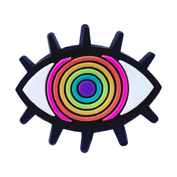 Rainbow Eye Shoe Charm