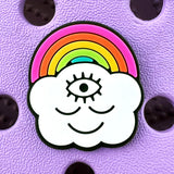 Rainbow Cloud Shoe Charm