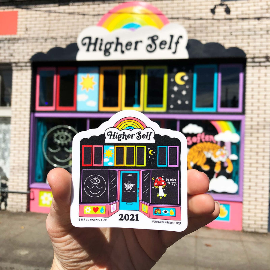 Higher Self Storefront Shop Sticker