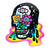RxSkulls Rainbow Skull Collab Holographic Sticker